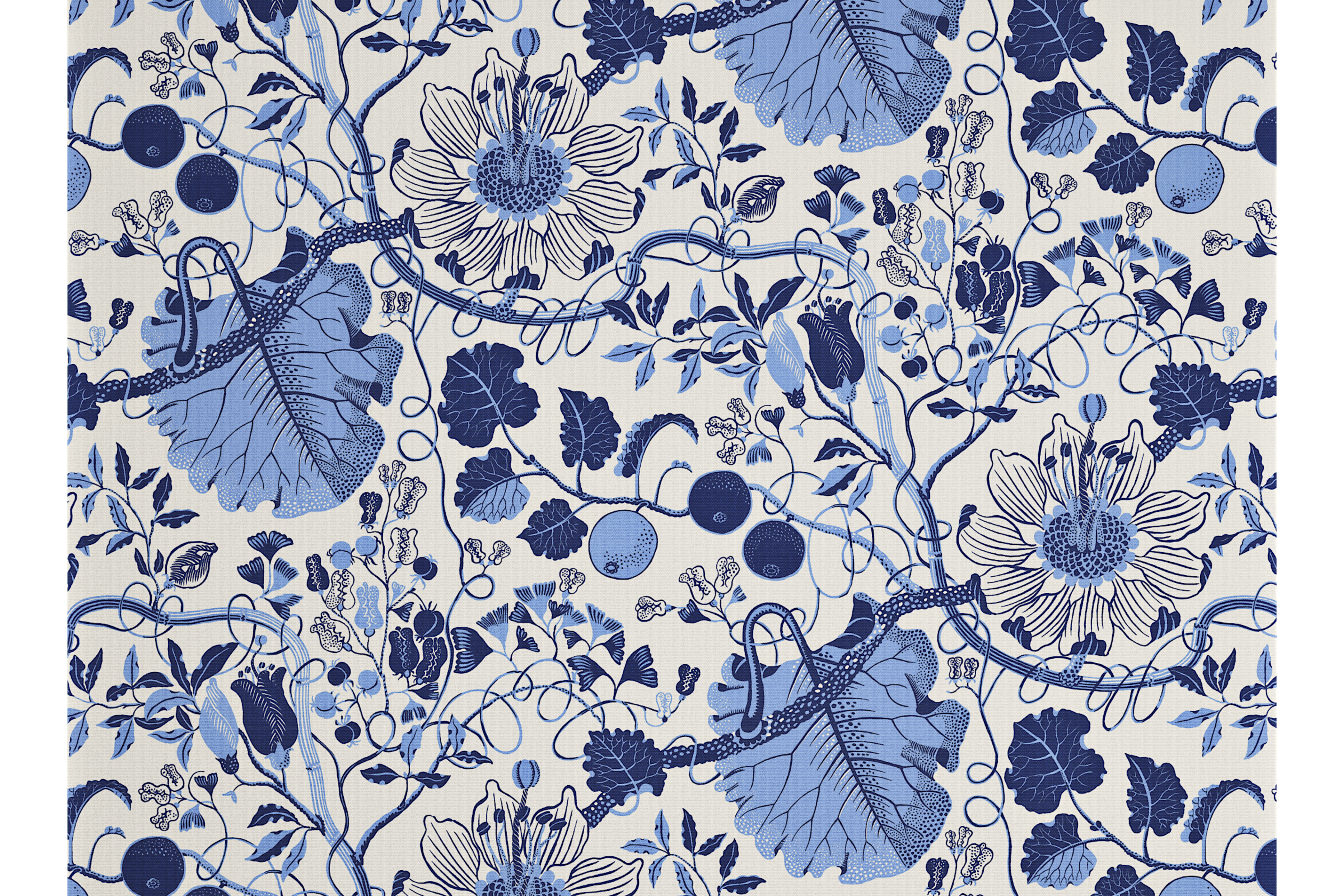 Fabric Sample La Plata Blue – Josef Frank